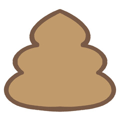 かわいいうんちのアイコンイラスト素材