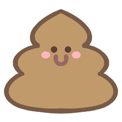かわいいうんちのアイコンイラスト素材