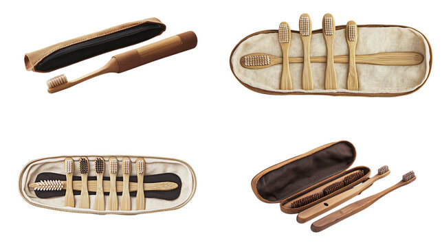 &bull; A sustainable bamboo toothbrush set with a travel case, isolated on white background in HD 
-# Create, explore, and organize on [midjourney.com](<https