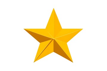 Obraz premium Golden star on white background