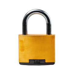 Naklejka premium Close-up of a gold padlock