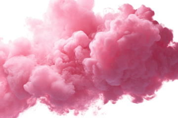 Pink cloud abstract art
