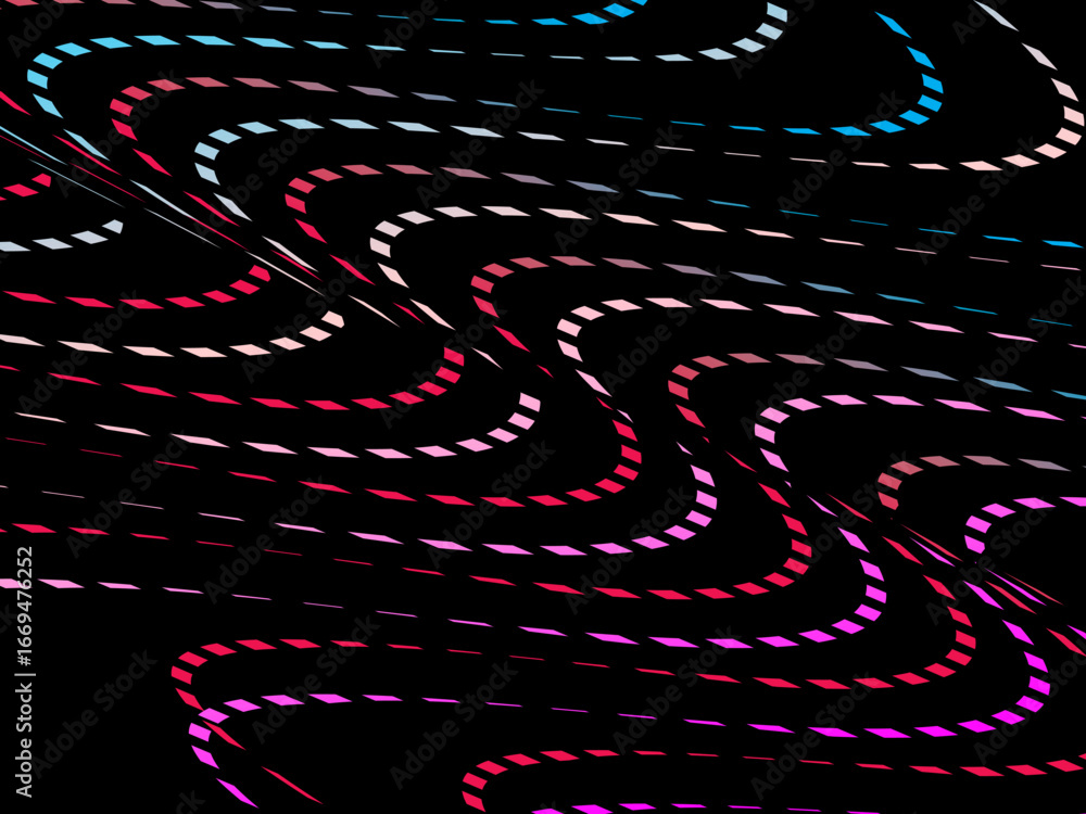Aufkleber dark themed abstract vector background featuring a dynamic flowing abstract wave pattern consisting 