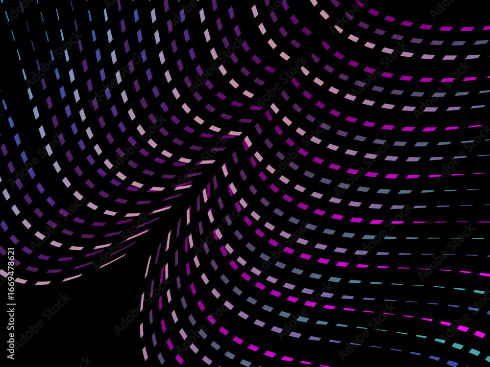 Aufkleber dark themed abstract vector background featuring a dynamic flowing abstract wave pattern consisting 