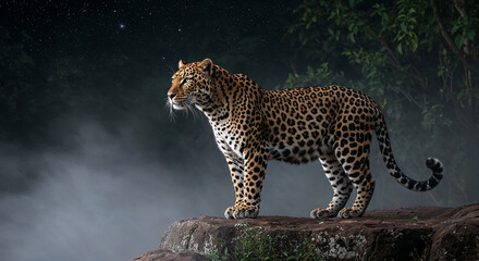 leopard on the rock © MotionX