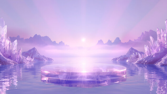 winter landscape with mountains and snow