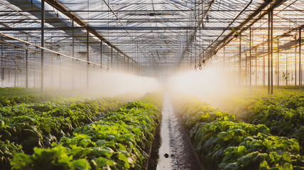 Smart greenhouse with irrigation technology