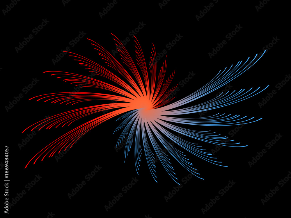 Aufkleber dark themed abstract vector background featuring a dynamic flowing abstract wave pattern consisting 