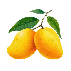 Two ripe mangoes on a branch (1)