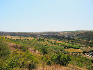 Moldova Beautiful landscape in Orheiul Vechi