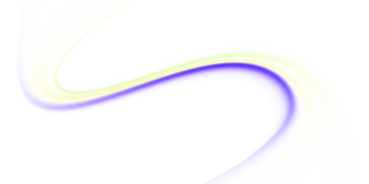 Smooth yellow blue gradient wave line, glowing abstract shape for modern digital design, isolated