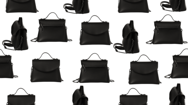 Pattern for fashion women design with handbags.