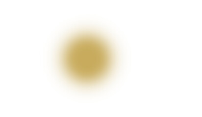 Minimal golden orb with soft glowing gradient, abstract round sphere, transparent background PNG