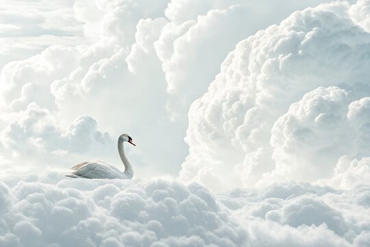 swans in the lake