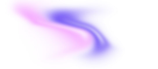 Abstract Blue Purple Pink Flow Wave Gradient Glow Shape with Soft Faded Neon Light Transparent PNG