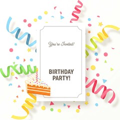 birthday card with cake