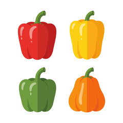 Sweet Bell Peppers Harvest