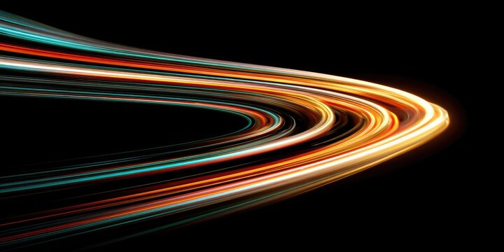 Abstract swirling light trails (2)