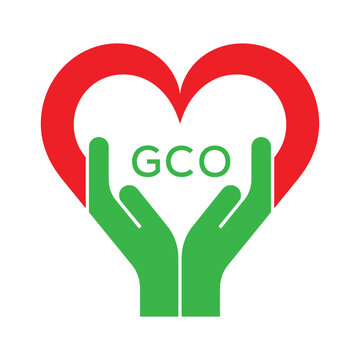 GCO Heart and Hands Company logo. GCO Company logo design for entrepreneur and business. GCO best icon.
