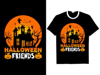 Halloween t-shirt design. Halloween t shirt design vector graphic typography t shirt. Halloween Family Shirt Halloween day