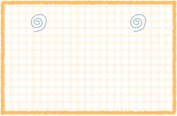 Watercolor square frame grid background, name tag, title background hand drawn. Isolated background.