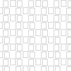 Minimal seamless pattern featuring hand-drawn squares arranged in a diagonal grid on a white background. Perfect for textile design, wallpaper, wrapping paper, packaging, stationery, digital backgroun