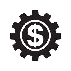 Gear and Dollar Business Concept