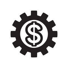 Gear and Dollar Business Concept