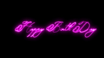 I Love text over neon glowing effect on black background