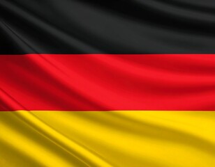 Fototapeta premium German flag with flowing fabric