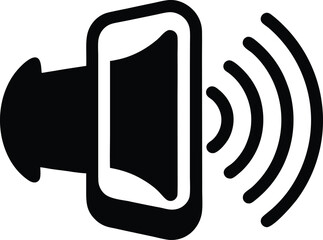 phone sound vector icon.