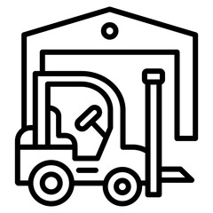 Forklift Truck Icon