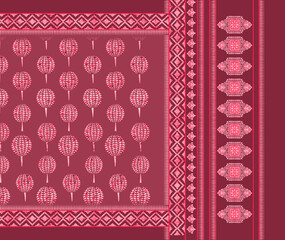 Obraz premium geometric, textile, decorative, ethnic, border, paisley, ornament, digital textile, floral ornaments, ornamental, floral motifs, carpet, vintage, textile designs, shawls, dupatta, ornaments, backgroun
