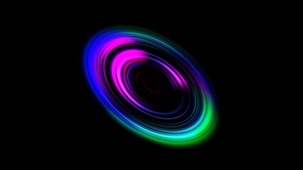 Glowing circle animation - Powered by Adobe