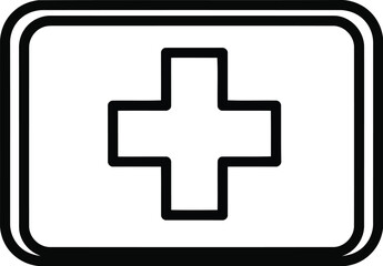 Obraz premium Medical cross symbol icon