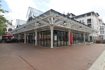 Les halles, halles d'Arcachon, marché alimentaire couvert, ville d'Arcachon, département de la Gironde, France