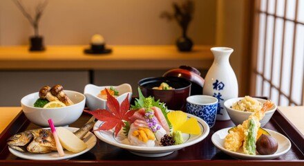 日本酒と共に味わう秋の和食御膳