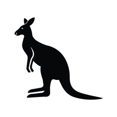 Kangaroo wildlife animal vector silhouette illustration