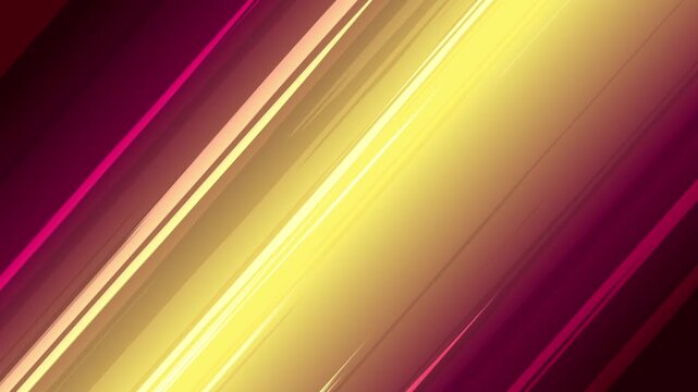 Abstract Diagonal Light Streaks Yellow and Red Digital Animation Background


