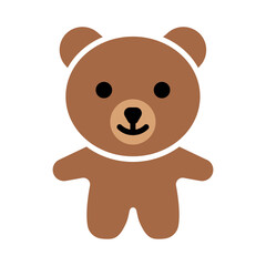 Cute panda cartoon isolated on white background. Vector stock