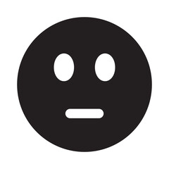 Fototapeta premium Cartoon Face Sad Negative People Emotion Icon Vector Illustration