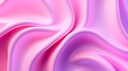 Obraz premium Flowing waves of soft pink and purple silk create a smooth, luxurious backdrop with a gentle, watery texture