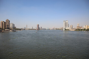Fototapeta premium The Nile scene from university Bridge