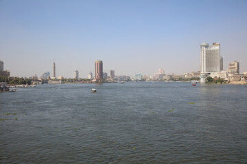 Fototapeta premium The Nile scene from university Bridge