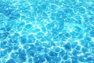 Gleaming azure water with sunlit ripples creates a mesmerizing, shimmering surface of bright, interlocking patterns