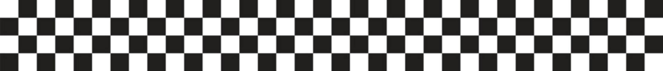 Seamless black and white checkered pattern background, ideal for racing themes, textile design, and modern decoration. Classic finish line texture with geometric balance. High-quality abstract graphic
