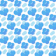 Pattern blue baby bubbles