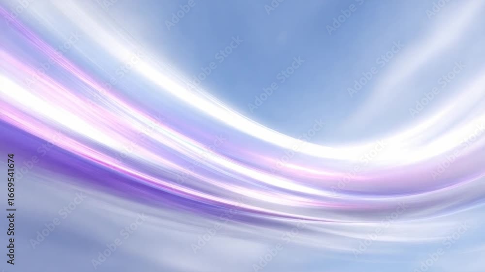Poster abstract waves of light and color: a mesmerizing blend of vibrant hues in flowing lines dance across