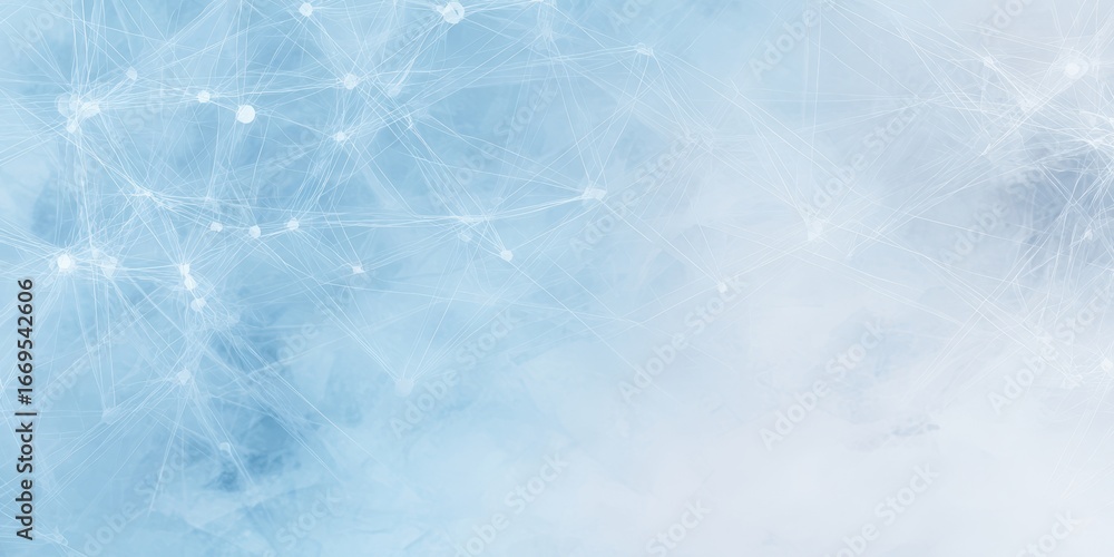 Poster the network mesh of glowing nodes and interconnected lines representing digital cloud connectivity