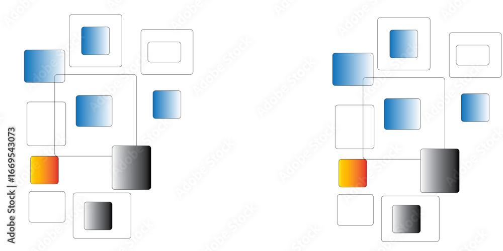 Poster abstract squares background multicolor textured design geometric shape. modern flat abstract line ar